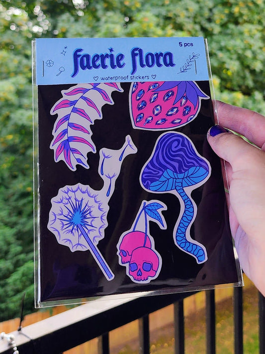 faerie flora sticker set | waterproof weatherproof-rain faerie shop-rain faerie shop