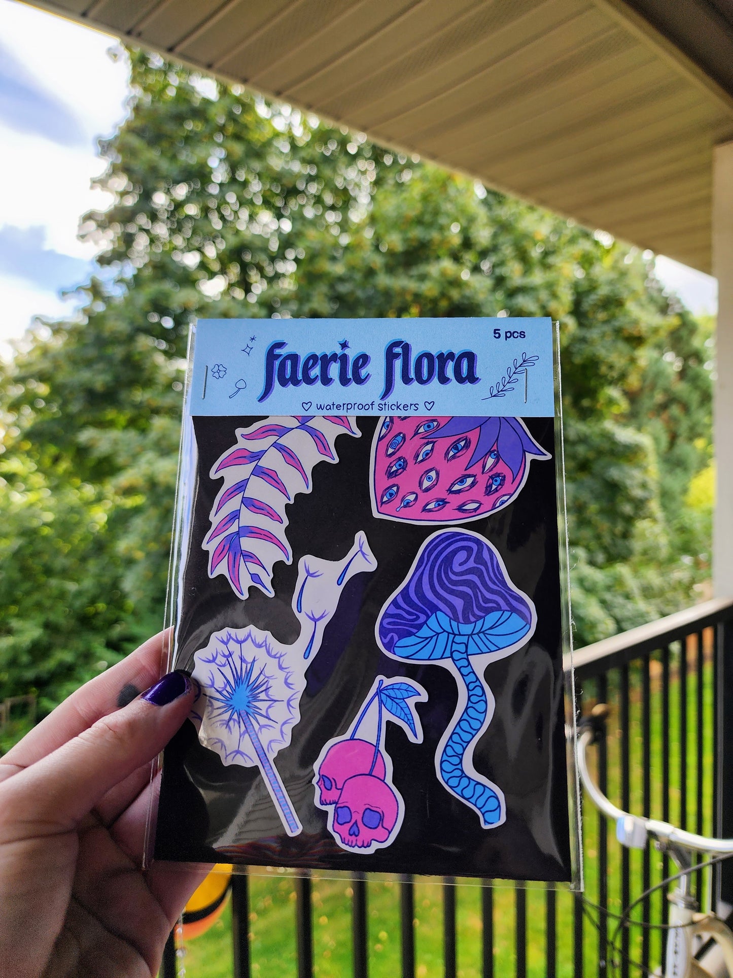 faerie flora sticker set | waterproof weatherproof-rain faerie shop-rain faerie shop