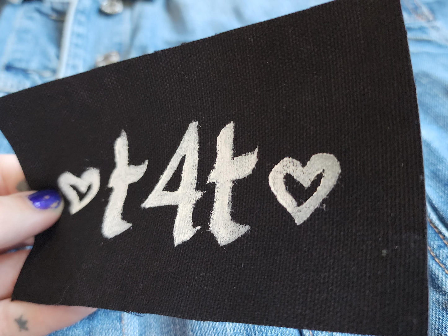 t4t trans sew on patch | lgbtq patch-My Store-rain faerie shop