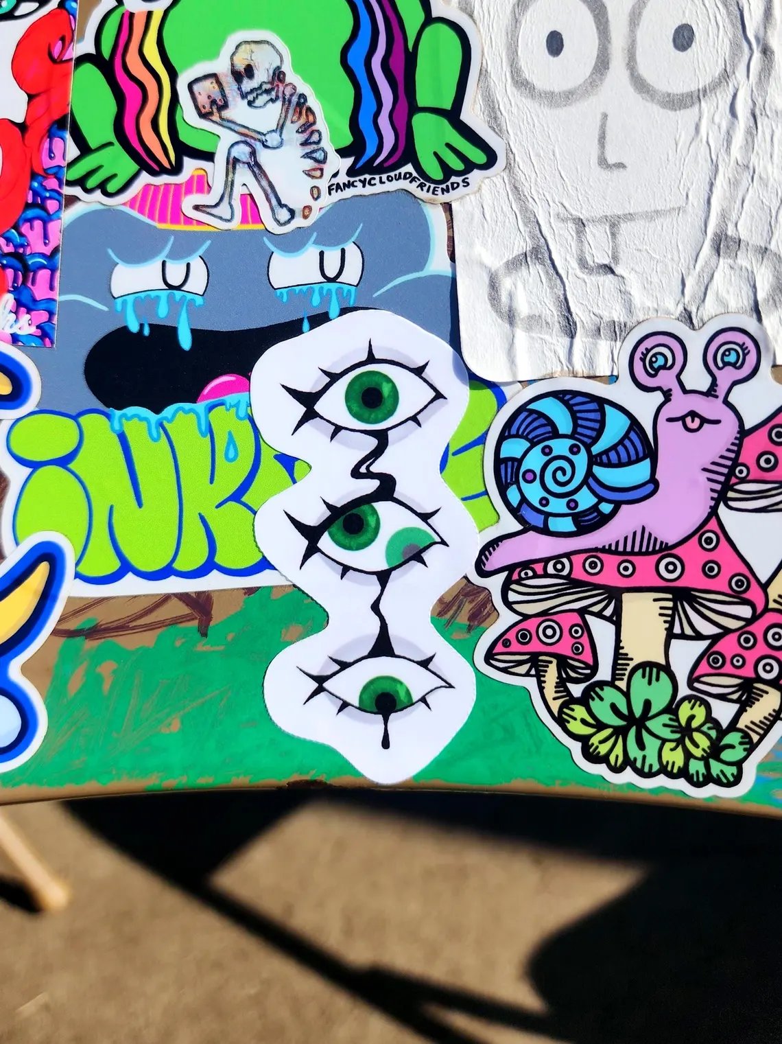 dripping eyes sticker set | waterproof | illustrative art | trippy-rain faerie shop-rain faerie shop