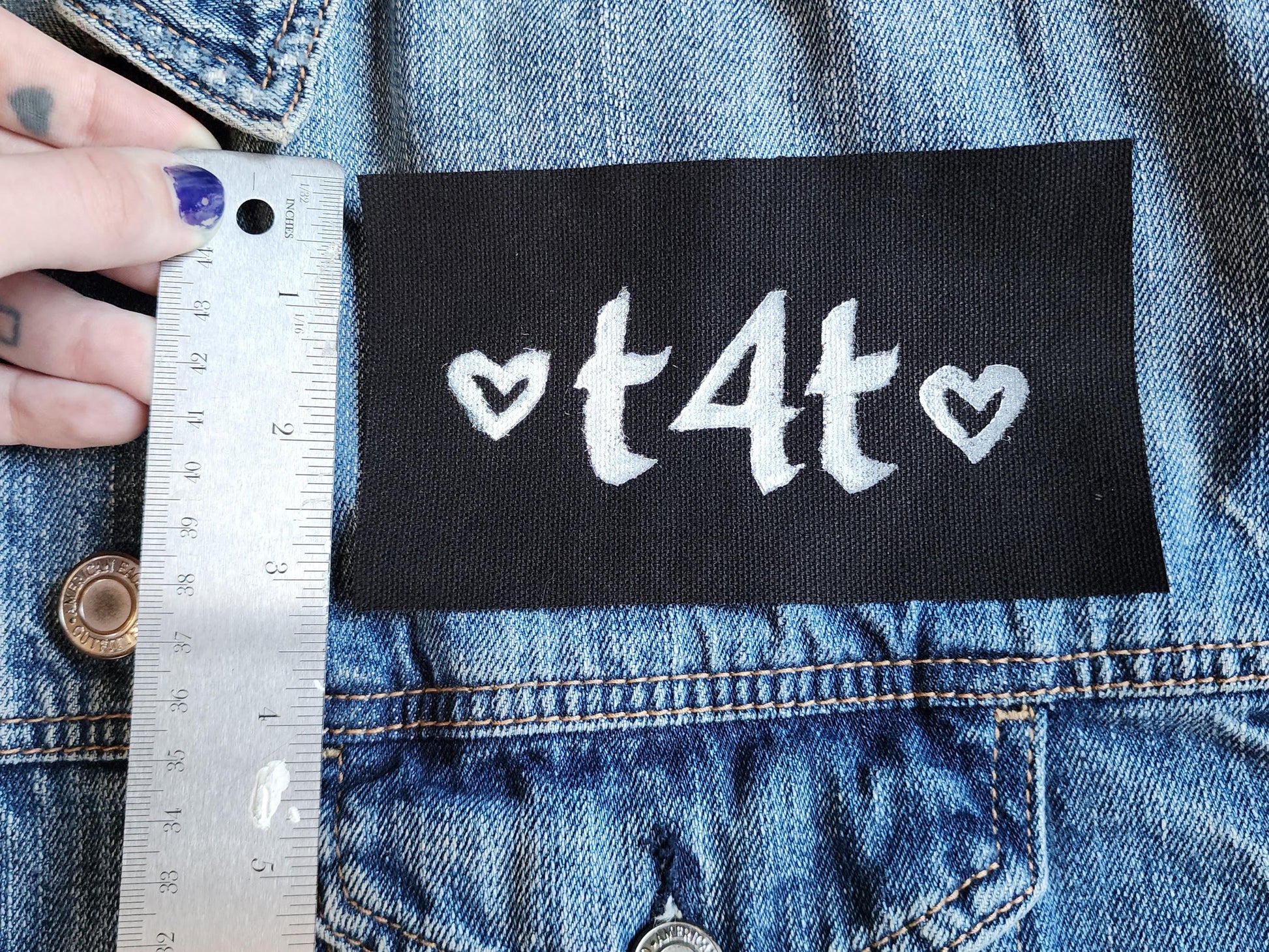 t4t trans sew on patch | lgbtq patch-My Store-rain faerie shop