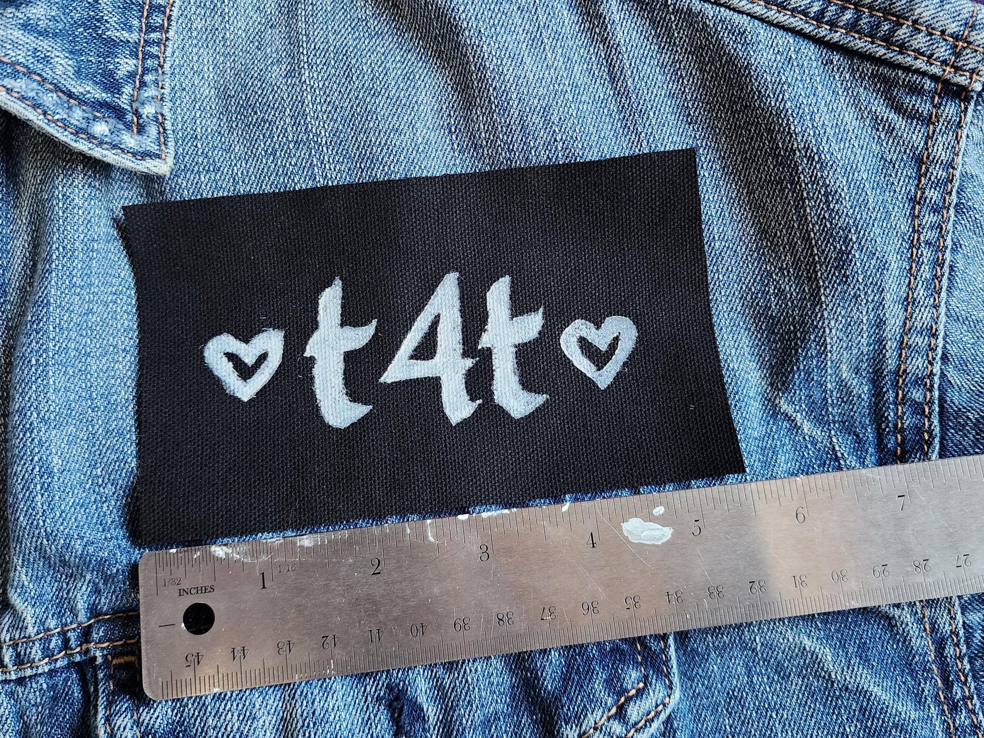 t4t trans sew on patch | lgbtq patch-My Store-rain faerie shop