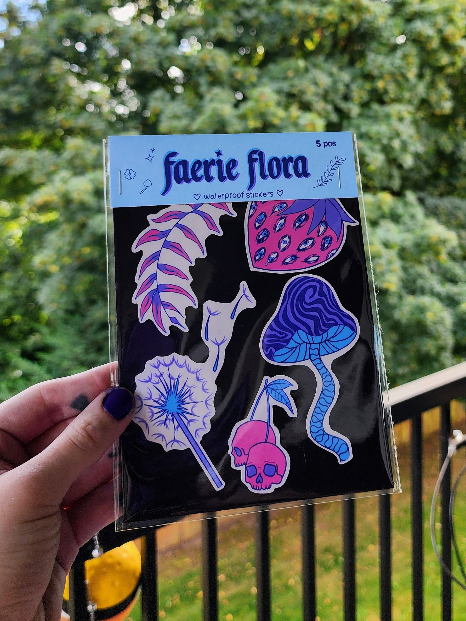 faerie flora sticker set | waterproof weatherproof-rain faerie shop-rain faerie shop