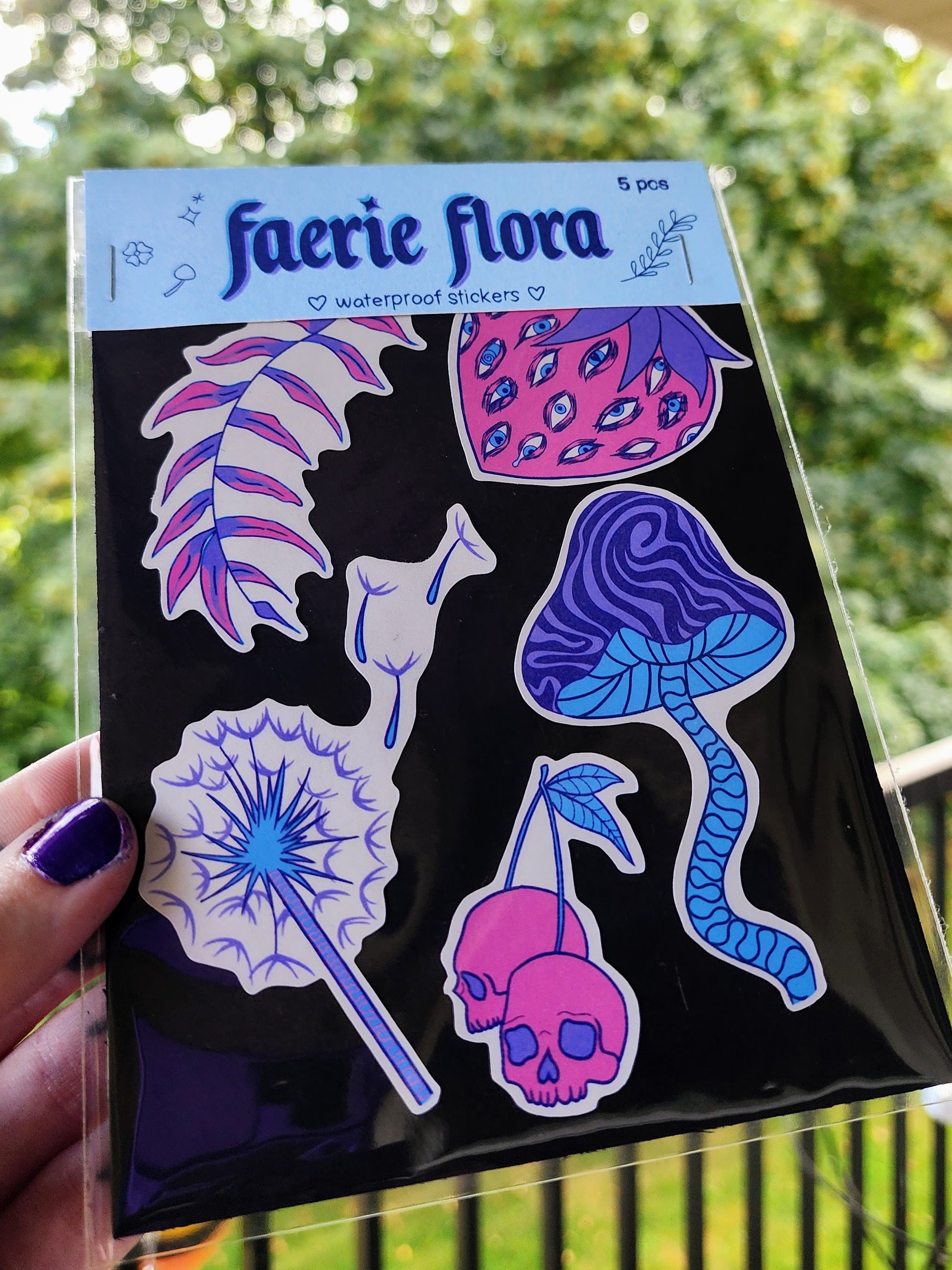 faerie flora sticker set | waterproof weatherproof-rain faerie shop-rain faerie shop