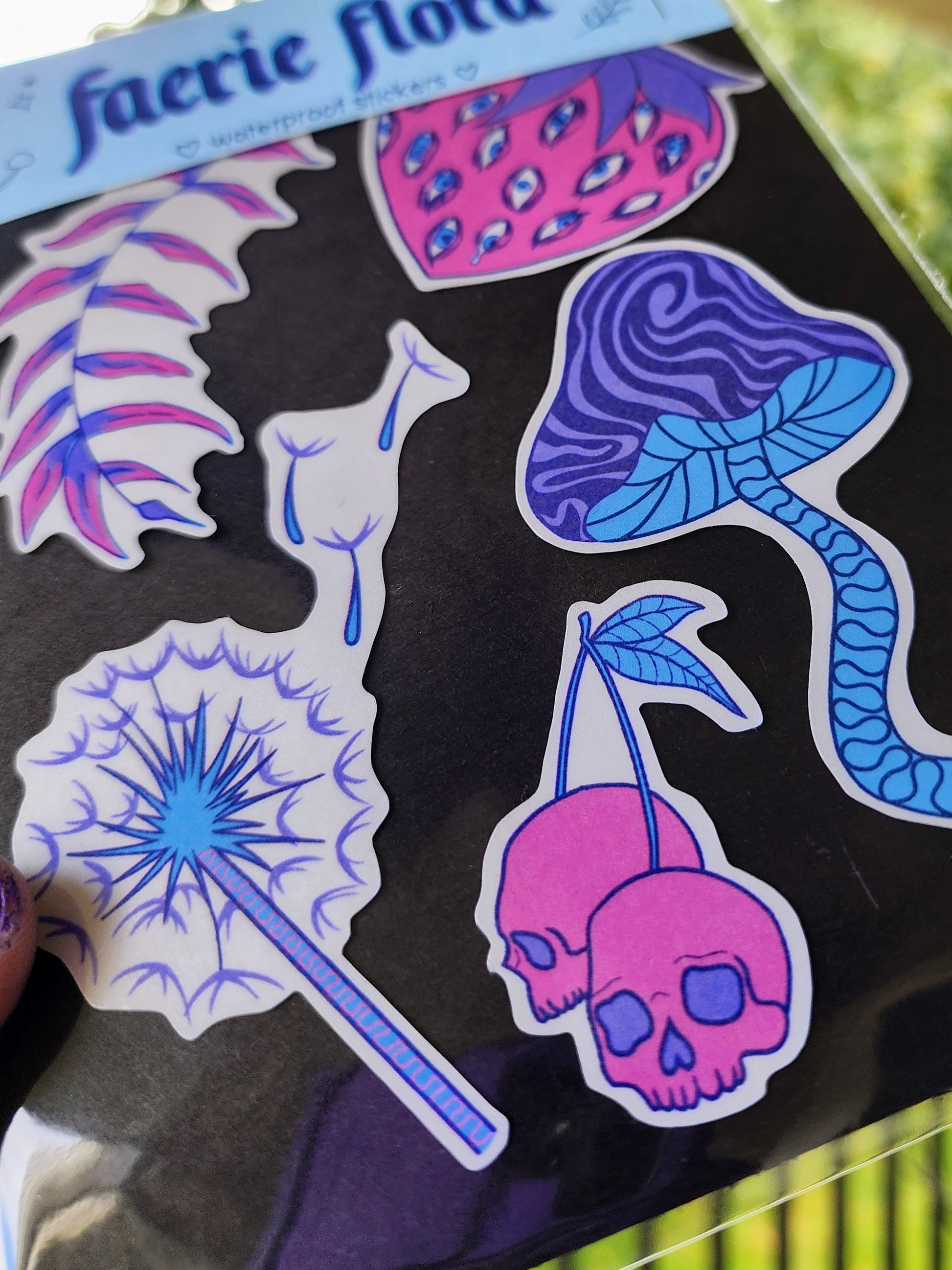 faerie flora sticker set | waterproof weatherproof-rain faerie shop-rain faerie shop