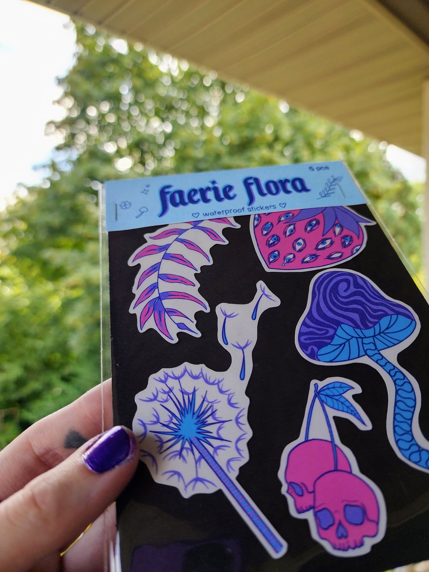 faerie flora sticker set | waterproof weatherproof-rain faerie shop-rain faerie shop