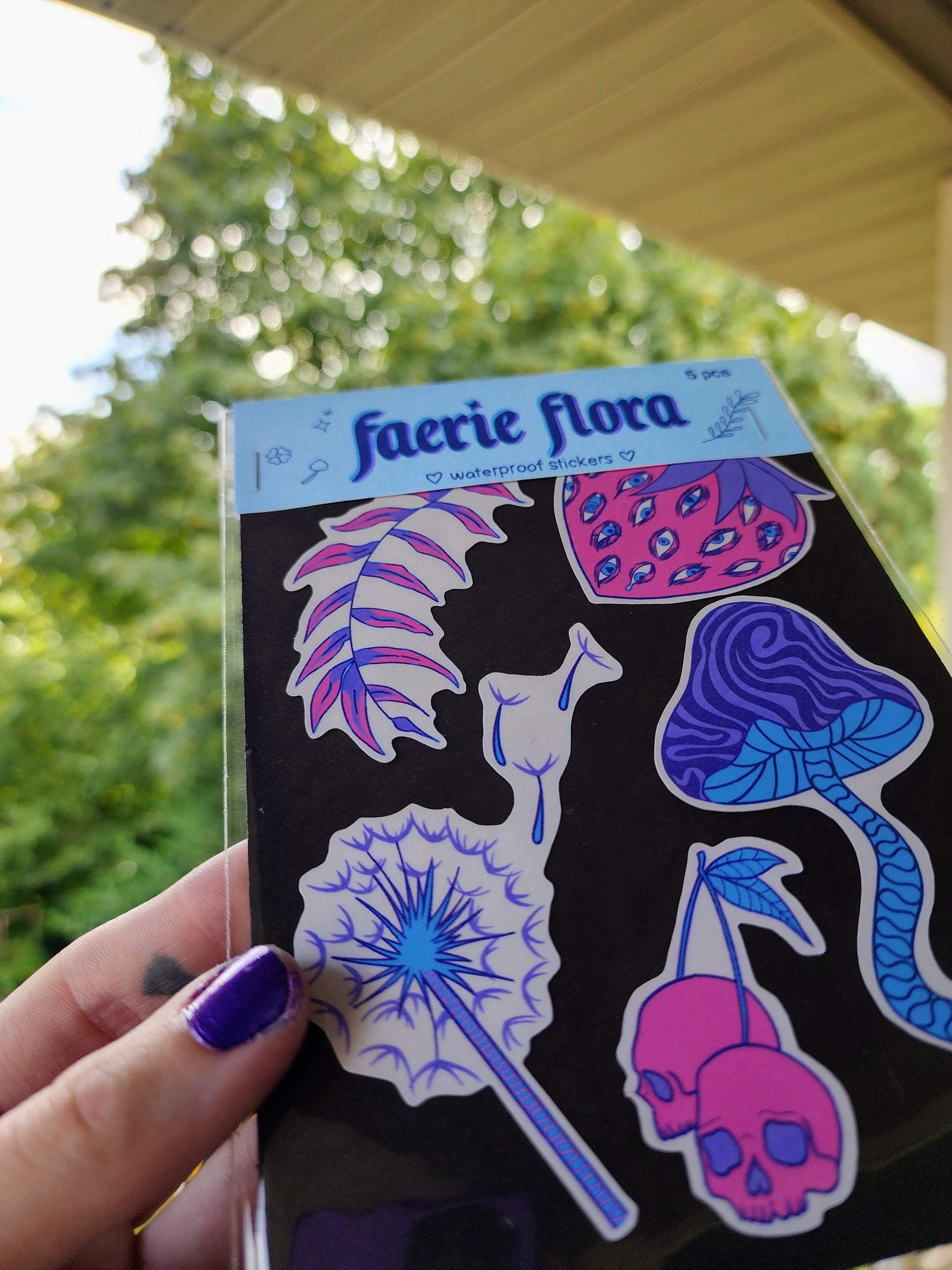 faerie flora sticker set | waterproof weatherproof-rain faerie shop-rain faerie shop