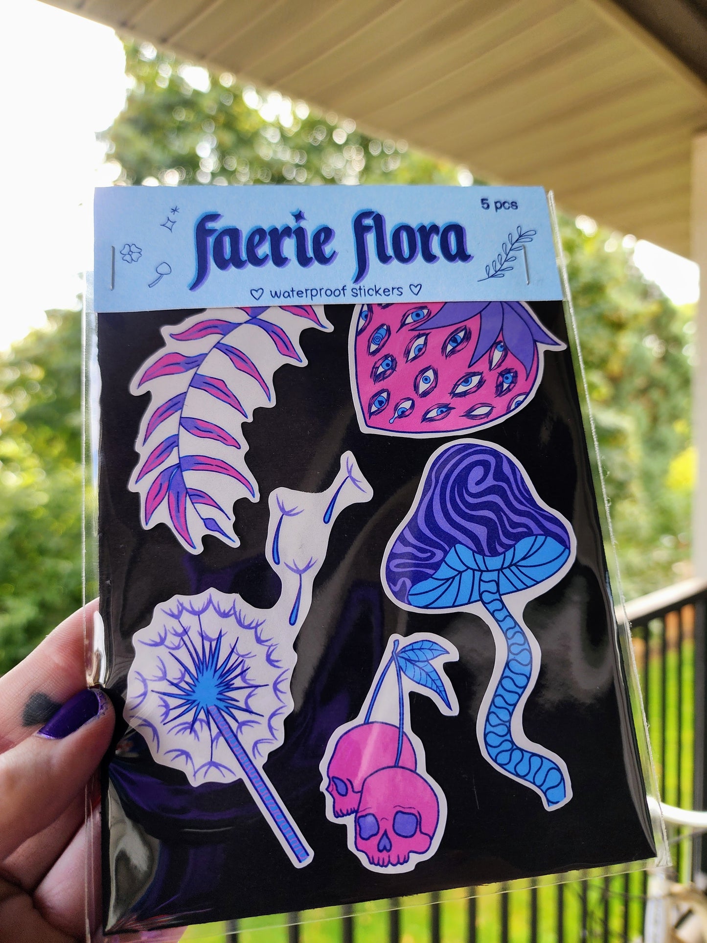 faerie flora sticker set | waterproof weatherproof-rain faerie shop-rain faerie shop