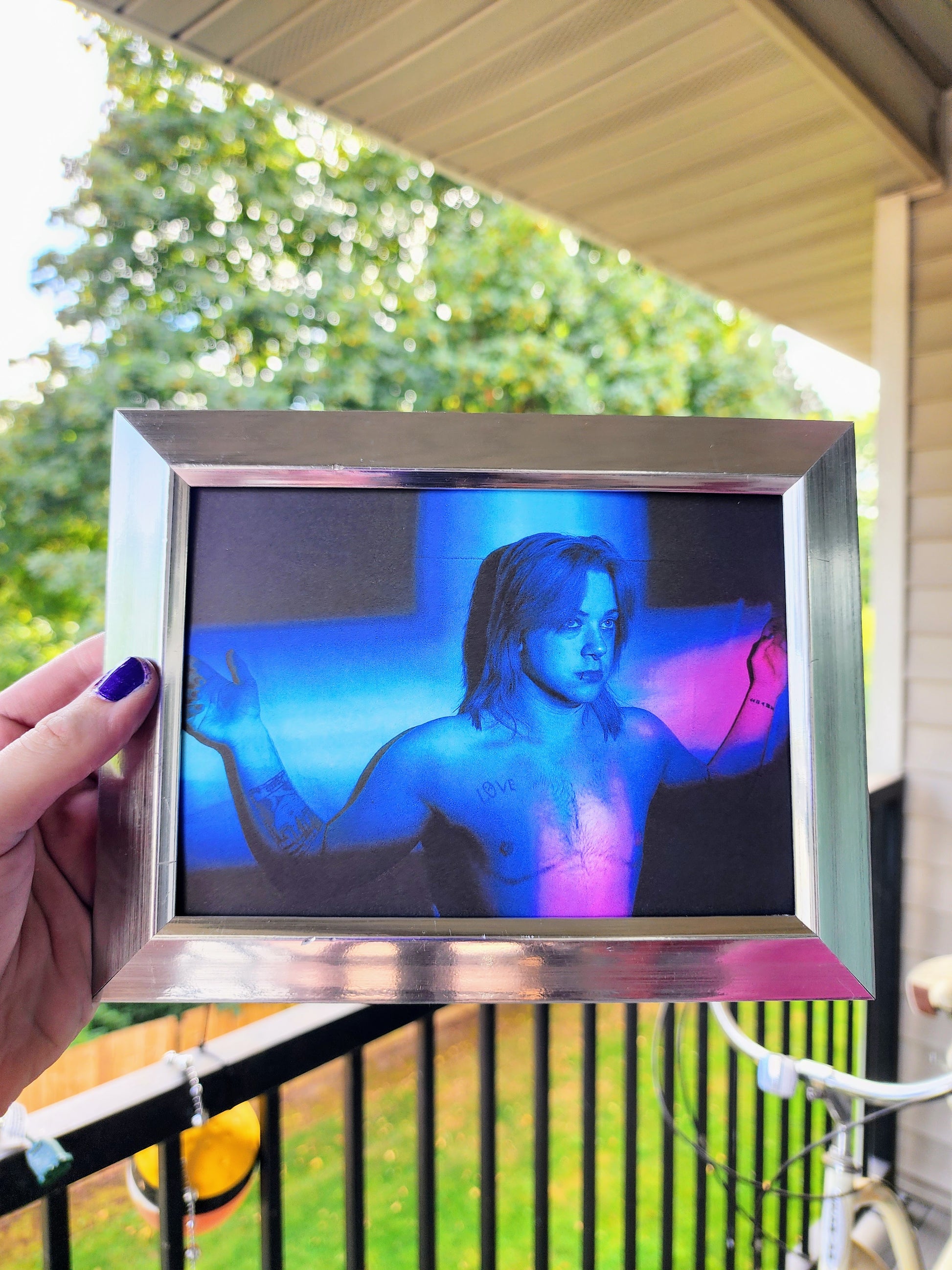 transfiguration | photography print | transgender crucifixion | 5 x 7"-rain faerie shop-rain faerie shop