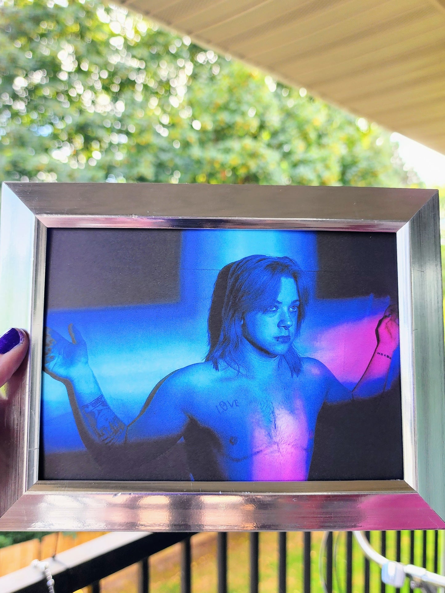 transfiguration | photography print | transgender crucifixion | 5 x 7"-rain faerie shop-rain faerie shop