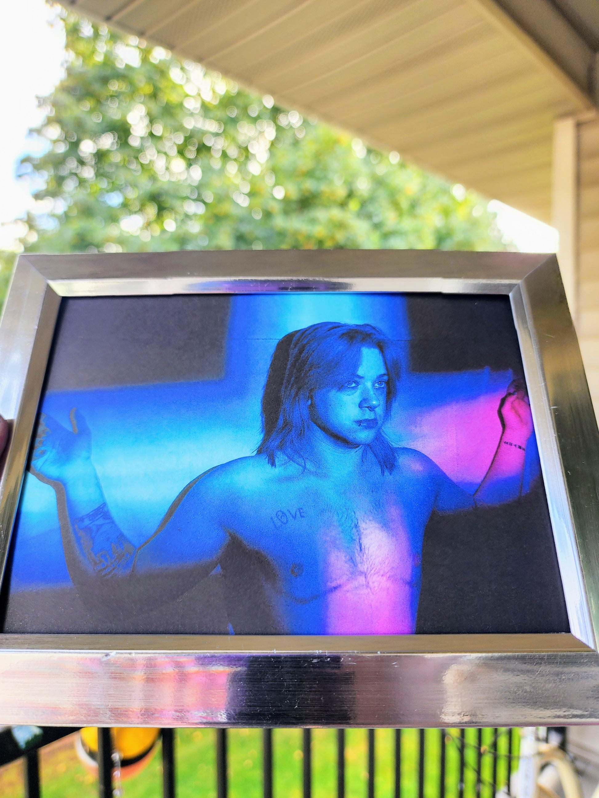 transfiguration | photography print | transgender crucifixion | 5 x 7"-rain faerie shop-rain faerie shop