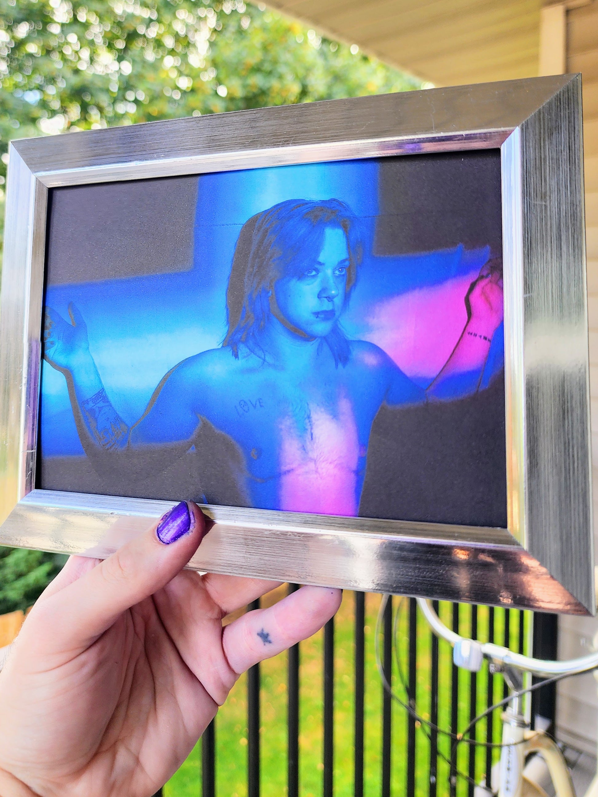 transfiguration | photography print | transgender crucifixion | 5 x 7"-rain faerie shop-rain faerie shop