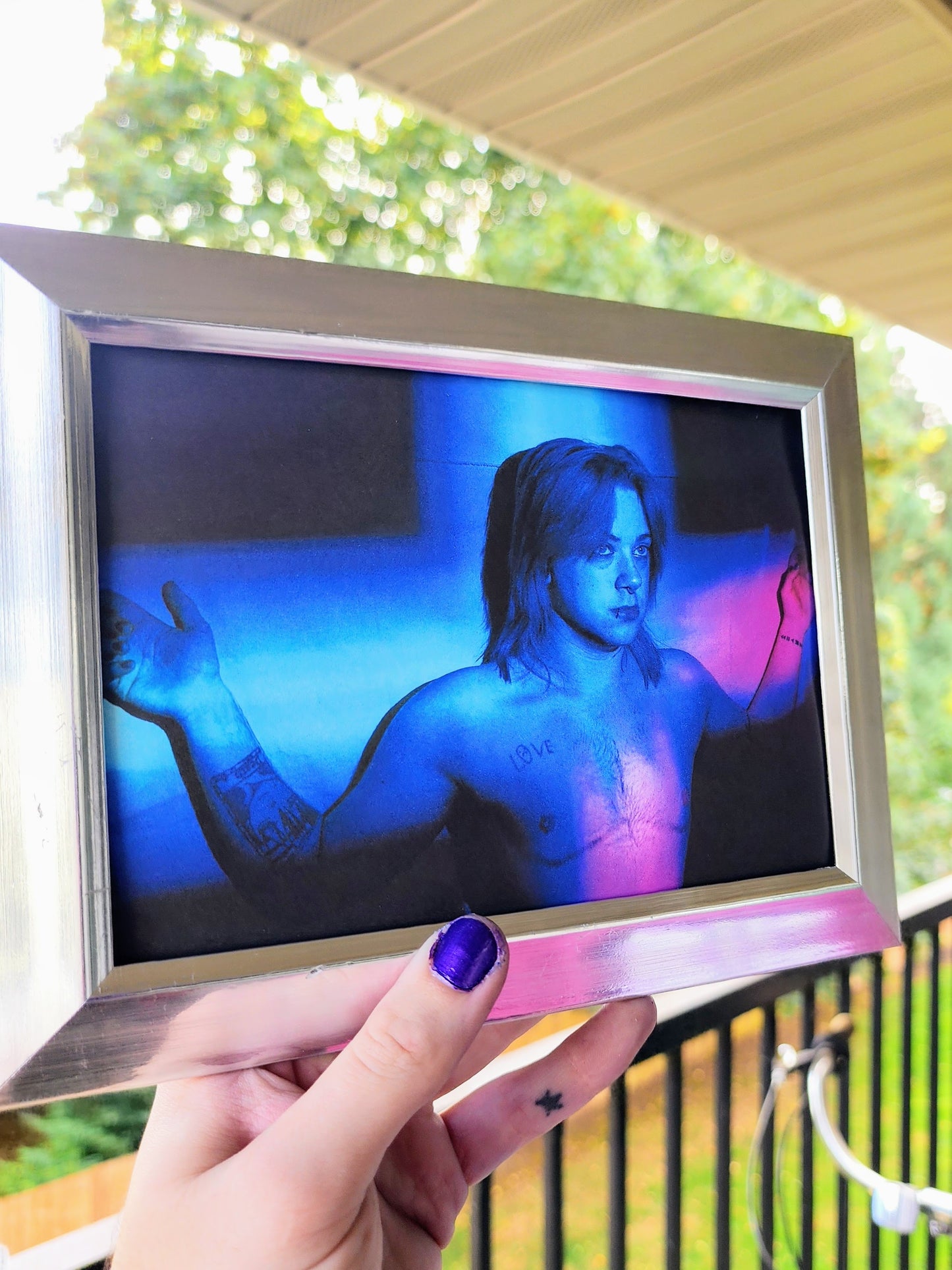 transfiguration | photography print | transgender crucifixion | 5 x 7"-rain faerie shop-rain faerie shop