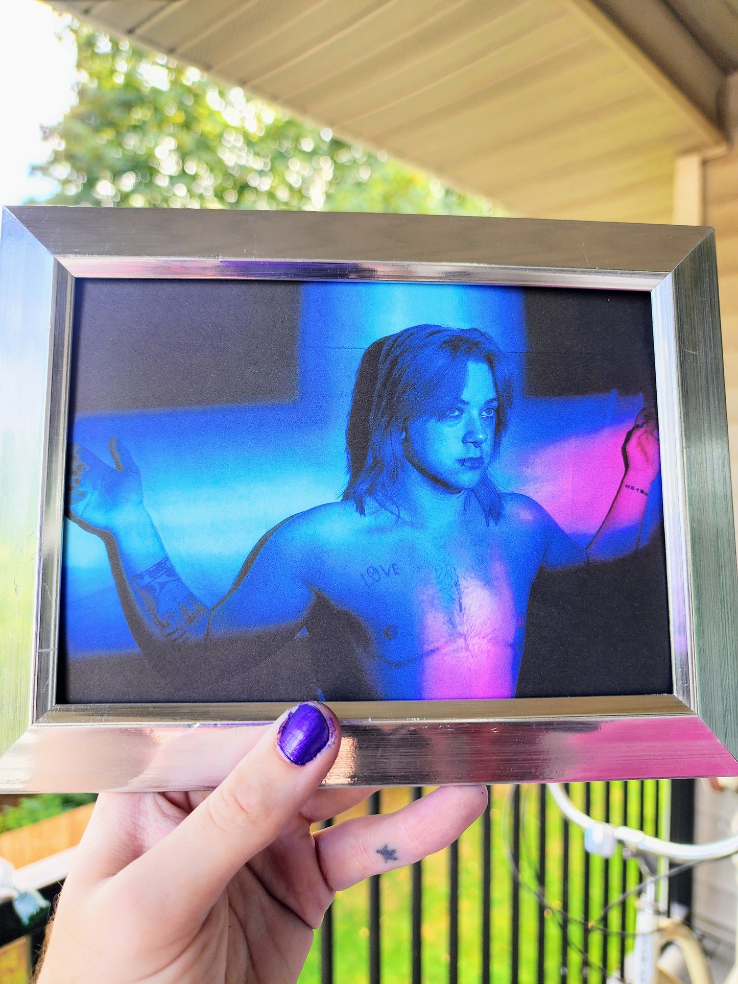 transfiguration | photography print | transgender crucifixion | 5 x 7"-rain faerie shop-rain faerie shop