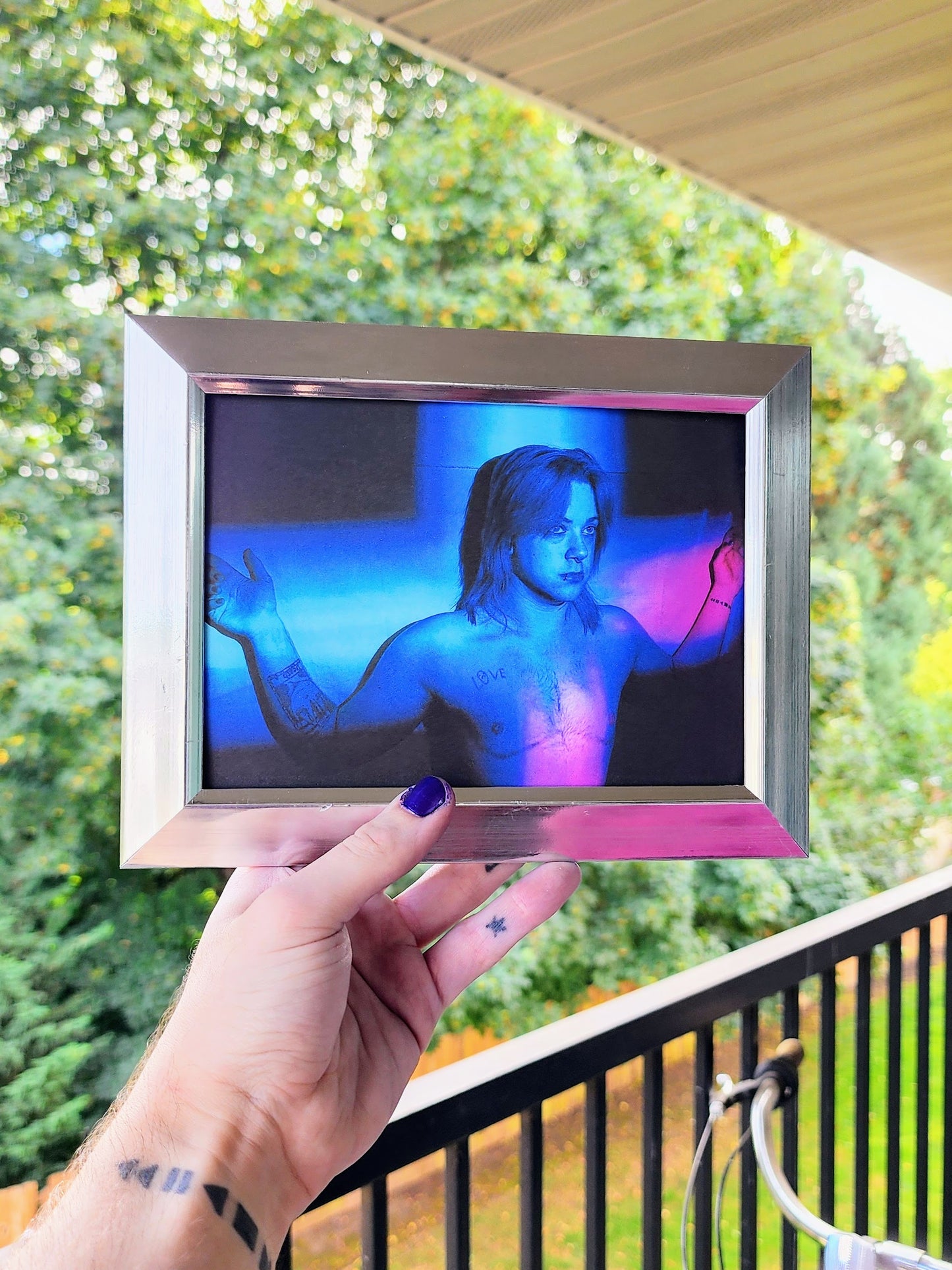 transfiguration | photography print | transgender crucifixion | 5 x 7"-rain faerie shop-rain faerie shop