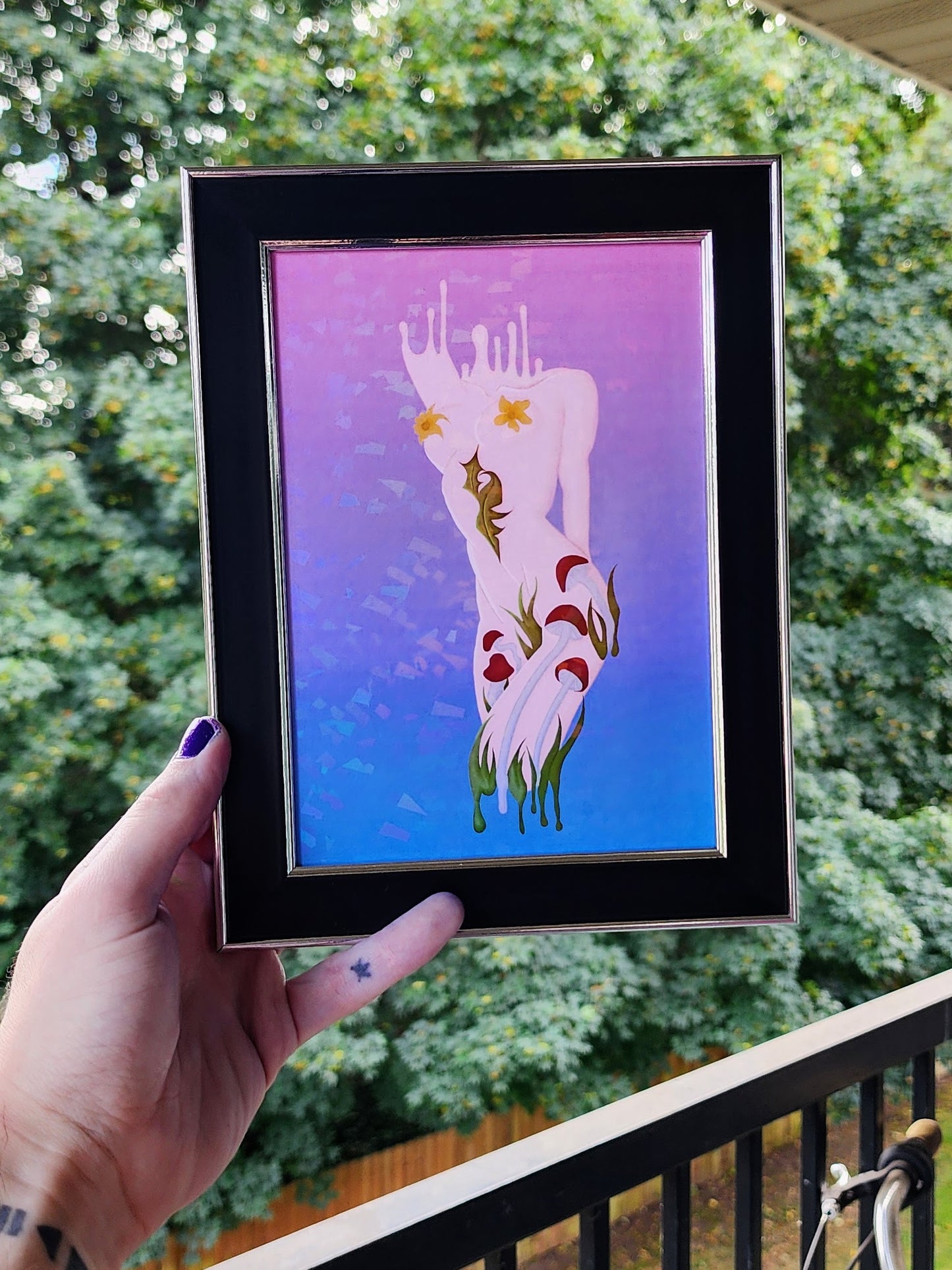 secret garden print | 5 x 7" | framed-rain faerie shop-rain faerie shop