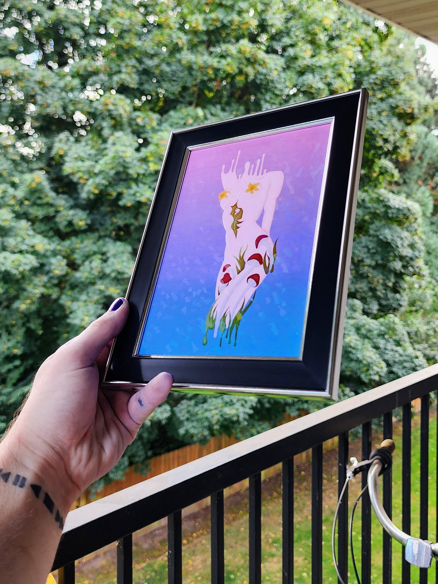 secret garden print | 5 x 7" | framed-rain faerie shop-rain faerie shop
