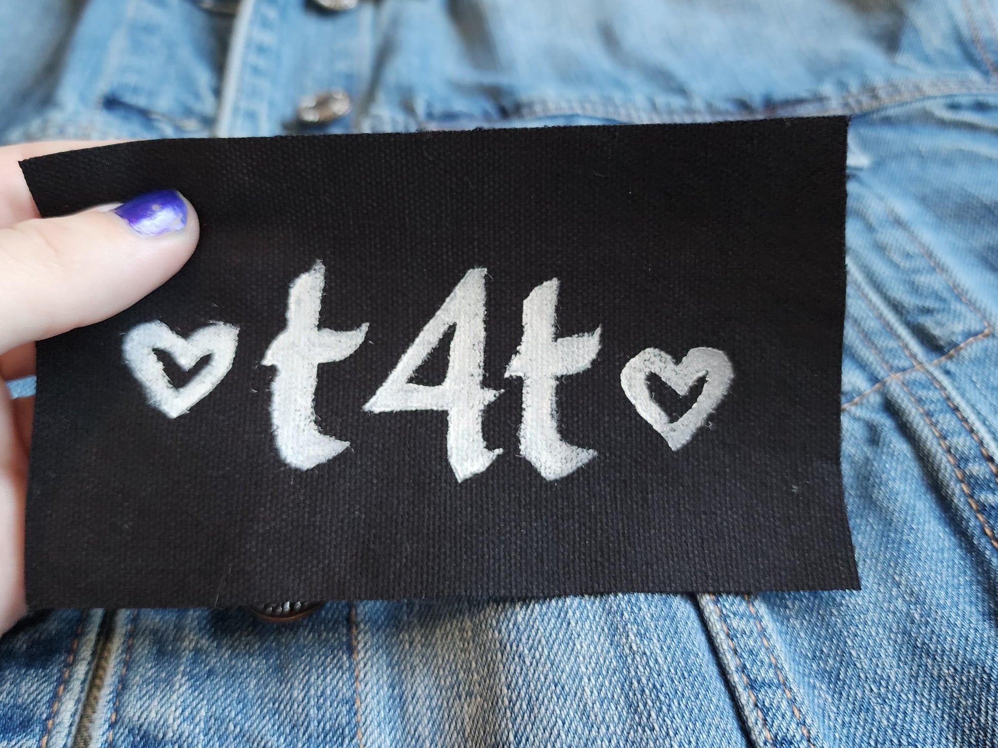 t4t trans sew on patch | lgbtq patch-My Store-rain faerie shop