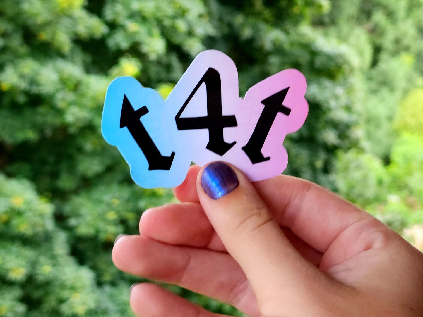t4t trans sticker | waterproof weatherproof sticker-My Store-rain faerie shop