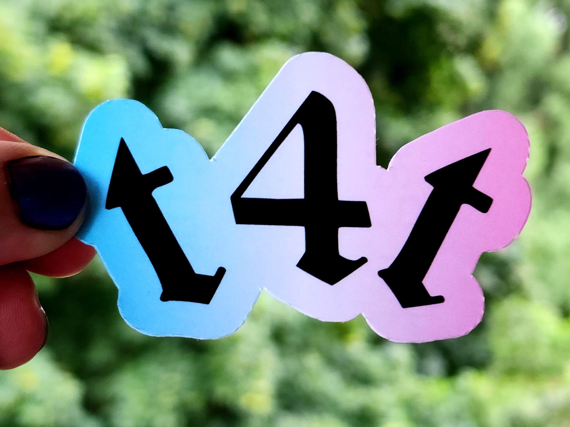 t4t trans sticker | waterproof weatherproof sticker-My Store-rain faerie shop