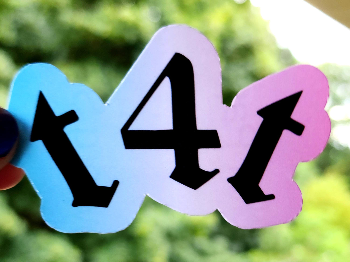 t4t trans sticker | waterproof weatherproof sticker-My Store-rain faerie shop