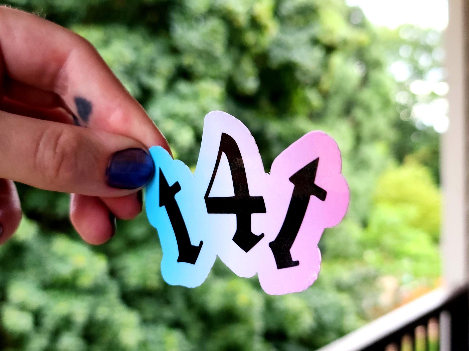 t4t trans sticker | waterproof weatherproof sticker-My Store-rain faerie shop