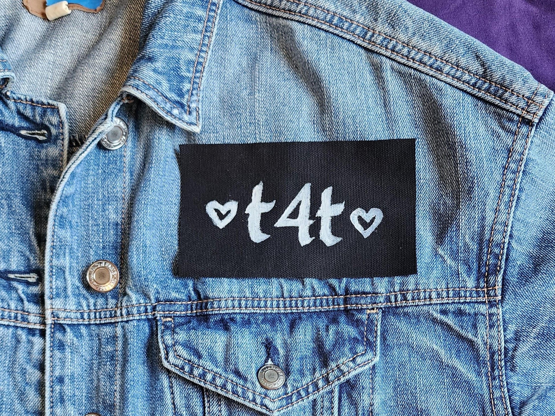 t4t trans sew on patch | lgbtq patch-My Store-rain faerie shop