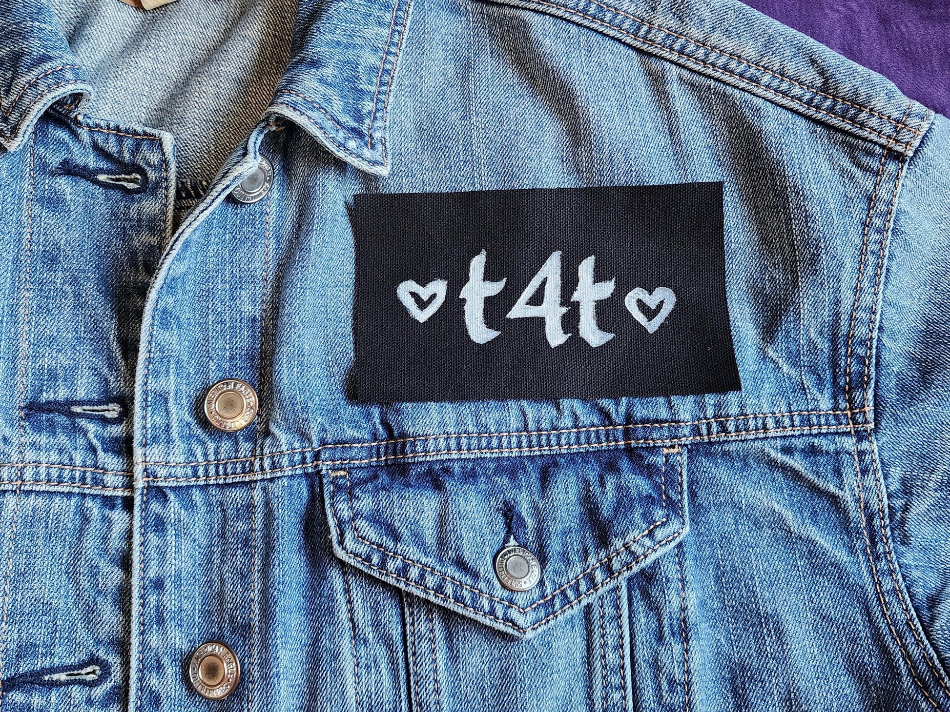 t4t trans sew on patch | lgbtq patch-My Store-rain faerie shop