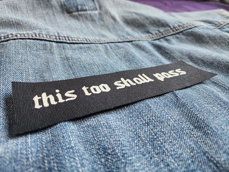this too shall pass patch | diy punk fashion-rain faerie shop-rain faerie shop