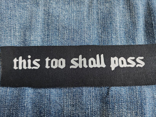this too shall pass patch | diy punk fashion-rain faerie shop-rain faerie shop