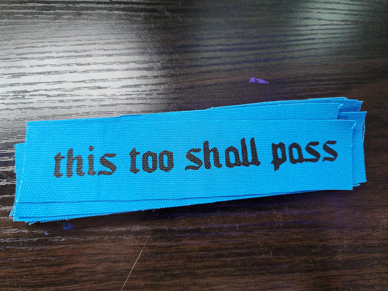 this too shall pass patch | diy punk fashion