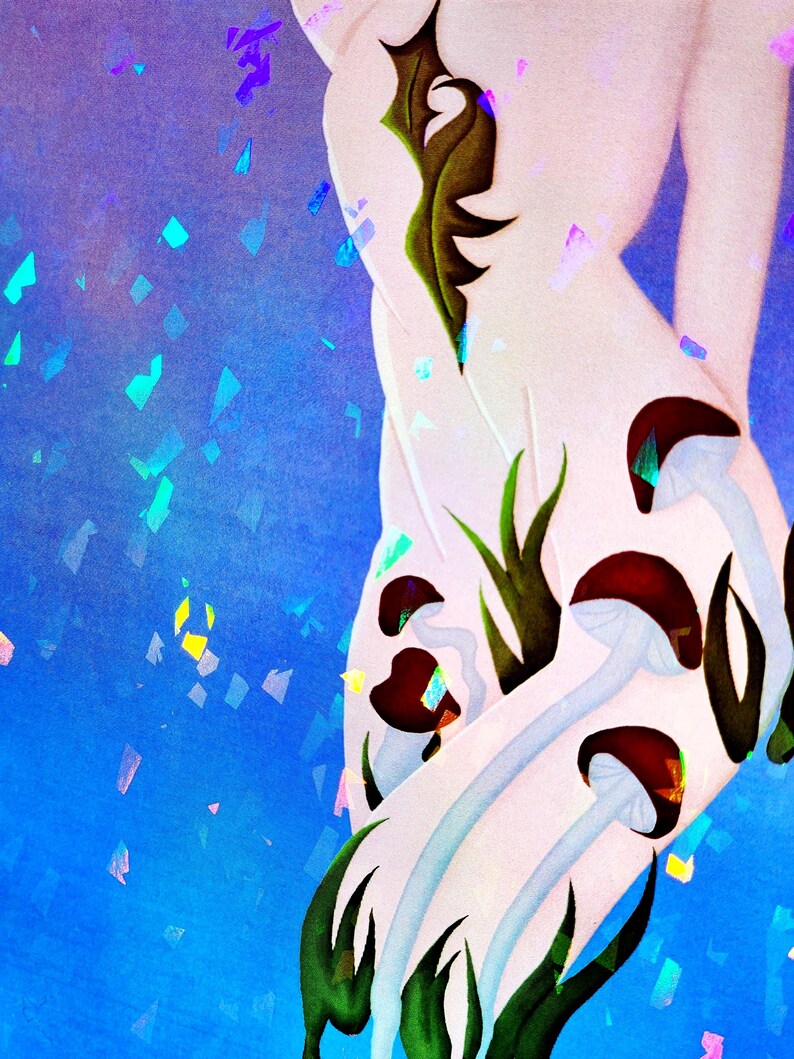 secret garden print | 8.5 x 11" | framed-rain faerie shop-rain faerie shop