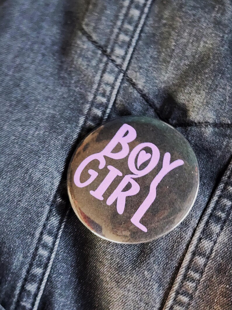 boygirl | pin back buttons | 2.25"-rain faerie shop-rain faerie shop